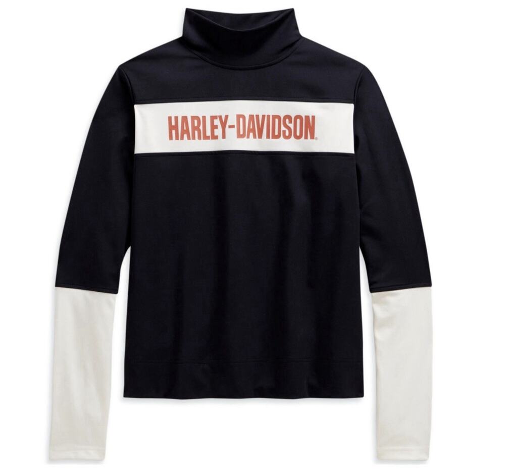Harley Davidison Women's Performance Wicking athletic goth Shirt Small S NWT